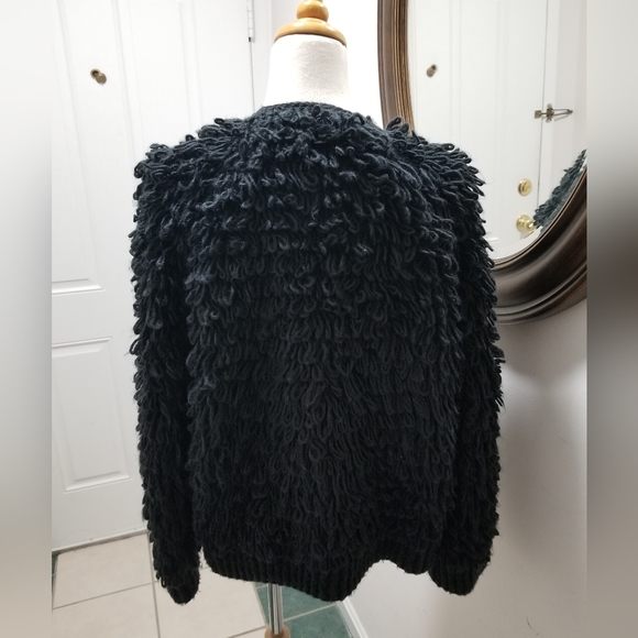 Universal Thread Women's Long Sleeve Open Neck Loopy Cardigan S Black - Picture 3 of 9